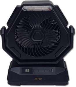 Wiatrak - Wentylator warsztatowy akumulatorowy - Czarny 3