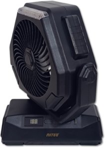 Wiatrak - Wentylator warsztatowy akumulatorowy - Czarny 4