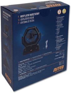 Wiatrak - Wentylator warsztatowy akumulatorowy - Czarny 9