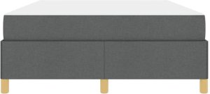 vidaXL vidaXL Łóżko sprężynowe Ciemnoszary i Biały i Ciemnoszary 140 x 190 cm 7