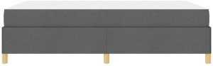 vidaXL vidaXL Łóżko sprężynowe Ciemnoszary i Biały i Ciemnoszary 140 x 190 cm 8