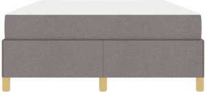 vidaXL Łóżko sprężynowe Taupe i Beżowy i Biały 140 x 200 cm Pianka 7