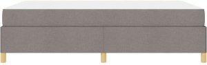 vidaXL Łóżko sprężynowe Taupe i Beżowy i Biały 140 x 200 cm Pianka 8