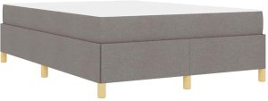 vidaXL Łóżko sprężynowe Taupe i Beżowy i Biały 140 x 200 cm Pianka 9