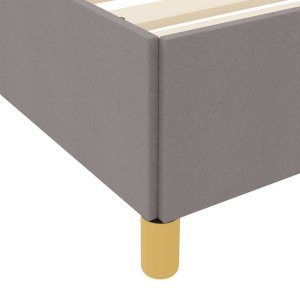 vidaXL Łóżko sprężynowe Taupe i Beżowy i Biały 140 x 200 cm Pianka 10