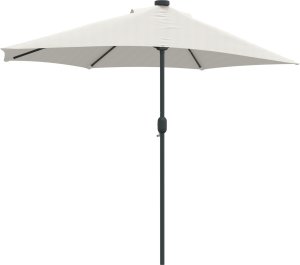 vidaXL Półparasol ogrodowy z aluminiowym słupem w kolorze piaskowym 294 cm 2