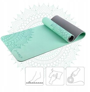 ZESTAW DO JOGI HMS MINT MATA TPE YM10 + KOSTKA KJ02 + PASEK SJ02 5