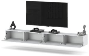 Szafka Rtv Wisząca Biała Mat 280cm Tv Duża Do Salonu Sypialni Meblościanka 2
