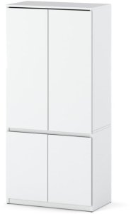 Szafa Biała Garderoba Do Sypialni Przedpokoju 80cm Z Półkami I Drążkiem 4