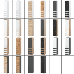 Szafa Nowoczesna Garderoba Do Przedpokoju Posti 80cm Biały Mat Dąb Wotan 2