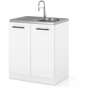 szafka kuchenna modułowa stojąca pod zlew z uchwytami 60cm spremium biały 1