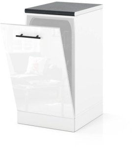 Front Do Zabudowy Zmywarki 45cm Szafka Kuchenna Spremium Biały Połysk 1