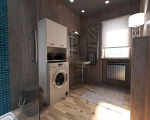 Szafka Łazienkowa Stojąca Nad Pralkę Nowoczesna Uniwersalna Regał Biały Mat 3