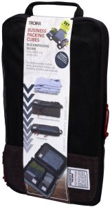 TROIKA Reise-Kompressionstaschen Set BUSINESS PACKING CUBES 4