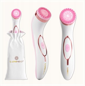 LUMINEO Professional Line Szczoteczka do twarzy Brush Pro różowa + Żel oczyszczajacy Lumineo do skóry wrażliwej 100 ml 2
