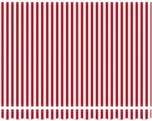 vidaXL Markiza zwijana Czerwono-biały pasek 300x250 cm 6