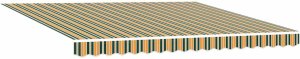 vidaXL Markiza zwijana Zielony i Żółty 400x300 cm 4