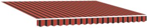 vidaXL Markiza zwijana Pomarańczowy i brązowy 400x300 cm 4