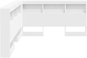 vidaXL Zagłówek do przechowywania Biały 150 cm 6