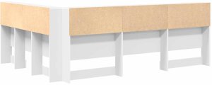 vidaXL Zagłówek do przechowywania Biały 150 cm 7