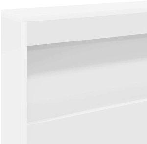 vidaXL Zagłówek do przechowywania Biały 150 cm 8