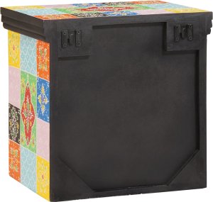 vidaXL Szafka Nocna wielokolorowy 40 x 30 x 40 cm lite drewno z farbą (4017589) 2