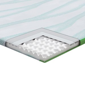 vidaXL Podkłady na materac Inny Biały i zielony 120 x 200 cm 4