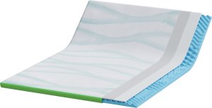 vidaXL Podkłady na materac Biały i zielony 140 x 190 cm 2