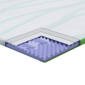 vidaXL Podkłady na materac Biały i zielony 100 x 200 cm 3