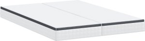 vidaXL Materace 2 pcs Biały, Szary 70 x 200 cm Dziane tkanina 3