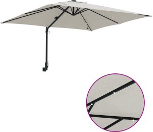vidaXL Parasolka ogrodowa piaskowy 248.5 x 247.5 x 160 cm tkanina 2