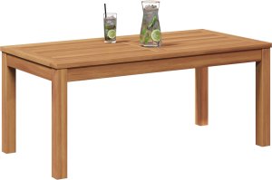 vidaXL Stół Ogrodowy Brązowy 95 x 45 x 40 cm Lite drewno tekowe 3