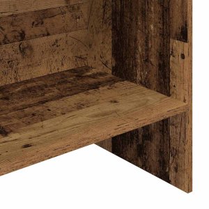 vidaXL Szafka na książki Stare drewno 60 x 35 x 180 cm 7