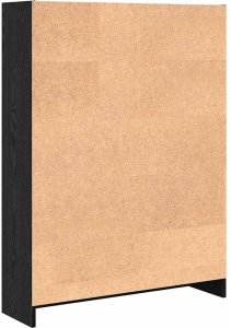 vidaXL Półka na książki Czarny dąb 80 x 24 x 109 cm Płyta wiórowa 6