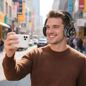 Słuchawki Bezprzewodowe FEEGAR AlphaBeat ANC Nauszne 65H Bluetooth 5.4 Mikrofon 11