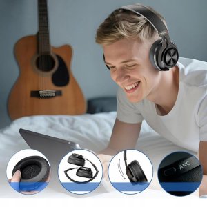 Słuchawki Bezprzewodowe FEEGAR AlphaBeat ANC Nauszne 65H Bluetooth 5.4 Mikrofon 4