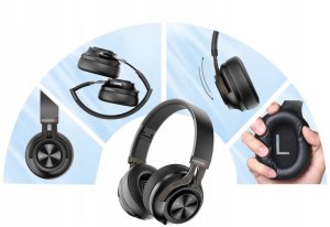 Słuchawki Bezprzewodowe FEEGAR AlphaBeat ANC Nauszne 65H Bluetooth 5.4 Mikrofon 9