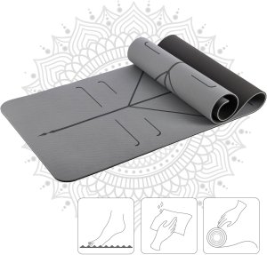 ZESTAW DO JOGI HMS GRAY MATA TPE YM10 + KOSTKA KJ02 + PASEK SJ02 8