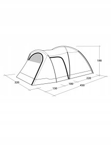 Palapinė Outwell Cloud 5 Plus, žalia 2