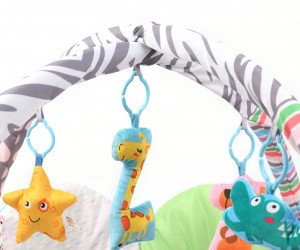 TinyMini JL639-2A Mata edukacyjna 2w1 Kwiat Zoo 11