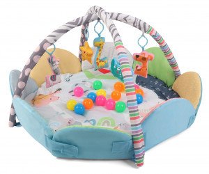 TinyMini JL639-2A Mata edukacyjna 2w1 Kwiat Zoo 3