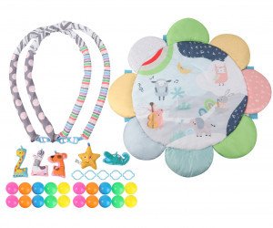 TinyMini JL639-2A Mata edukacyjna 2w1 Kwiat Zoo 6