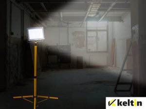 Naświetlacz LED 100W ze statywem budowlanym teleskopowym i przewodem – barwa biała zimna 6500K (1) 13