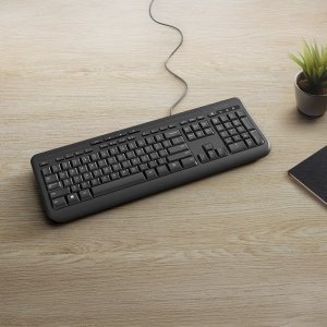 WIRED KEYBOARD 600 EN-UK LAYOUT/QWERTY EN/FR/NL/DE BLACK EMEA 1