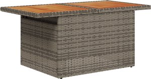 Zestaw 8-częściowy sofa ogrodowa z poduszkami szary rattan PE 2