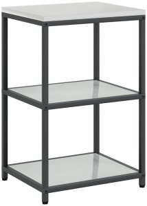 vidaXL Zestaw do przechowywania w kuchni z półką 2 pcs Srebrny 5