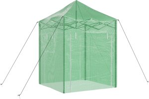 vidaXL Szklarnia z dachem Zielony 200 x 200 x 300 cm Stal 2