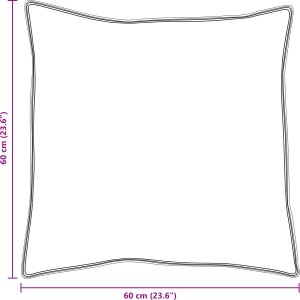 vidaXL Poduszki 2 pcs Biały 60 x 60 cm 130gsm 100% bawełna 3