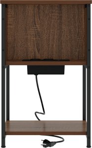 vidaXL Szafki nocne z półką 2 pcs brązowy dąb 40 x 40 x 61 cm (859479) 4