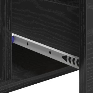 vidaXL Bufet Czarny dąb 60 x 31 x 70 cm Materiał drewnopochodny 2